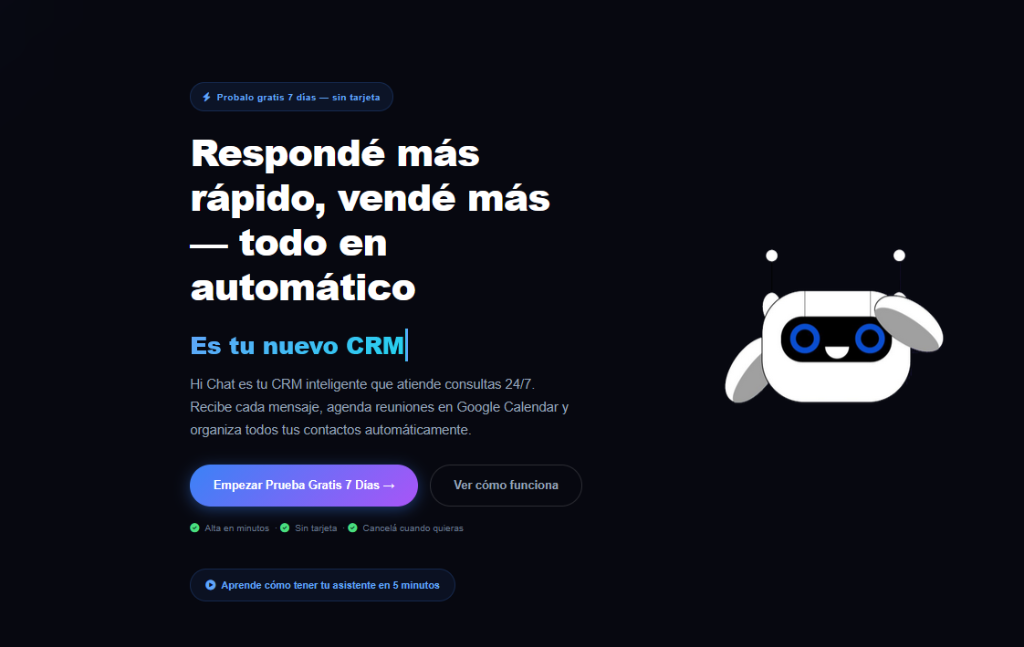 Hi Chat Assistant screenshot